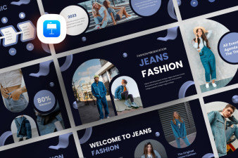 Y2K Modern Jeans Fashion Keynote Template